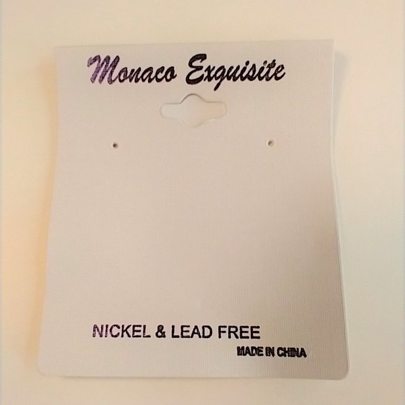 Monaco Exquisite Acrylic Brown and Black Heart Snake Print Dangle Drop Earrings - Picture 2 of 2